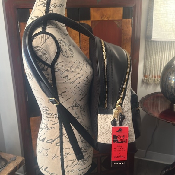 NWT , 🥰COACH Disney X Mickey Mouse Keith Haring Academy LIMITED edition 🎒😘 - Picture 7 of 16